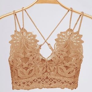 ALMOST GONE!! Peach Live CA Emmie Bralette Taupe